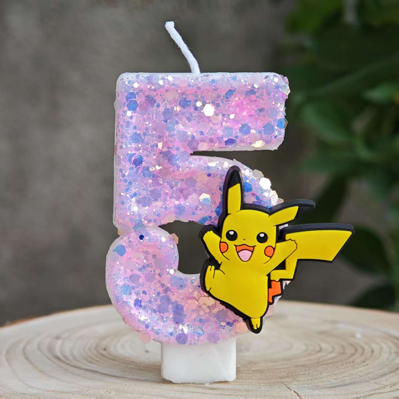 Unity Candle Set - ピカチュウポケモンキャンドル 0-9 番号ケーキデコレーショントピックベビーシャワーキャンドルケーキトッパー誕生日パーティーギフト
