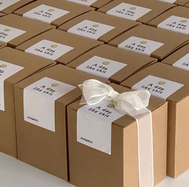 Unity Candle Set - クラフト紙ボックスキャンドル口紅香水化粧品ケーキキャンディギフト包装結婚式誕生日パーティーの好意 DIY ビスケットベーキング DIY